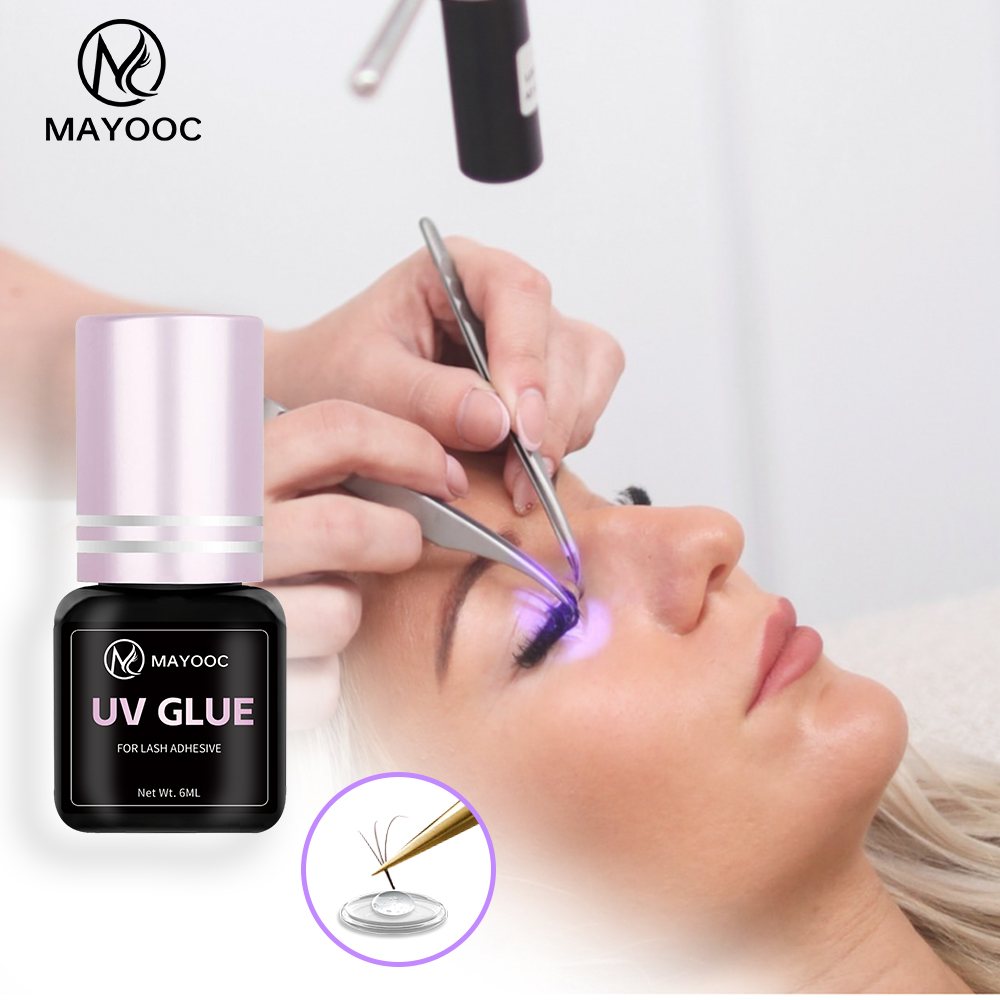 Eyelash Extension Last - MAYOOC แห้งเร็ว 0.1S UV Eyelash กาวกาวขนตา
