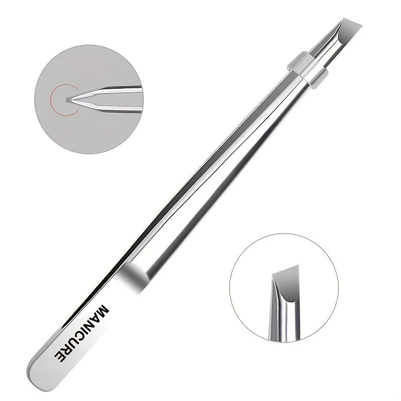 Lash Extension Tweezers - แหนบสแตนเลสแบบเฉียงพร้อมปลายกันลื่น - ความแม่นยำสูงสำหรับการตกแต่งคิ้ว การต่อขนตา และการตัดแต่ง
