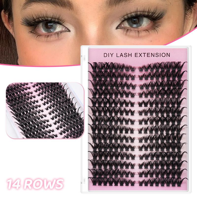 Eyelash Extension Look - ขนตาปลอมแบบ DIY 20 ชิ้น ต่อขนตาเป็นช่อ ขนนุ่ม