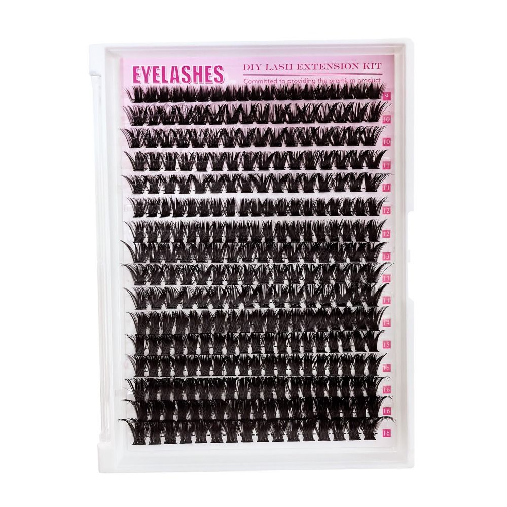 Eyelash Extension Look - ชุดต่อขนตาปลอมแบบธรรมชาติ ดีไซน์แบบกลุ่ม ติดง่าย ไม่ต้องใช้กาว ขนตาแบบ Wispy