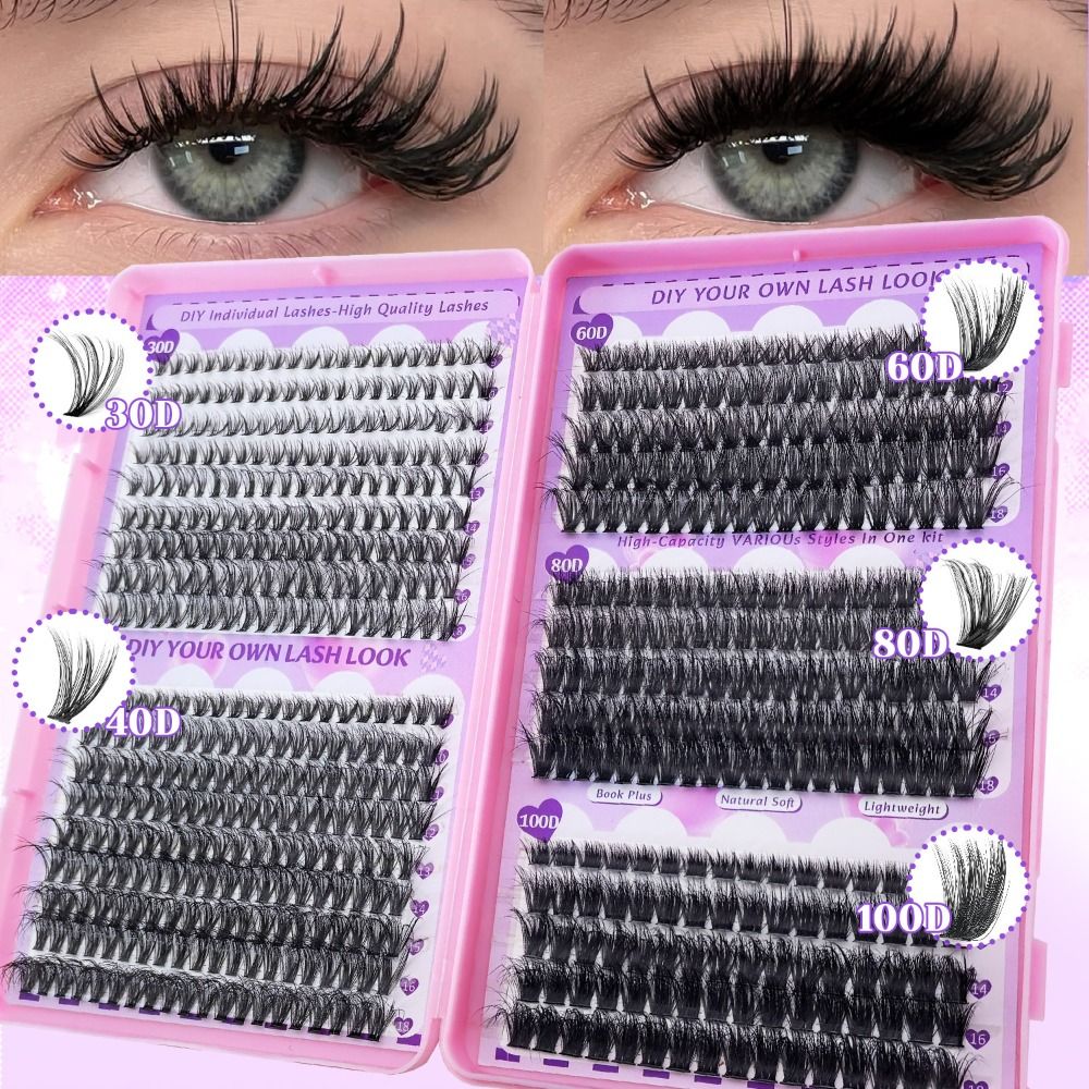 Eyelash Extension Look - ขนตาปลอมแบบติดกาวและซีล ความยาว 9-18 มม. แบบเส้นบาง 3