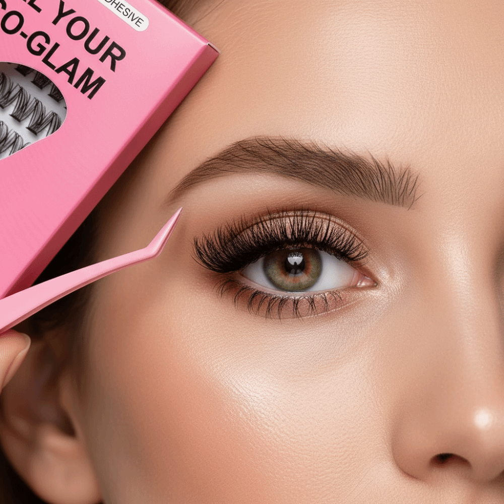 Eyelash Extension Look - ชุดต่อขนตา DIY แบบธรรมชาติ ขนตาปลอมฟูฟ่อง ไม่ต้องใช้กาว ติดง่าย