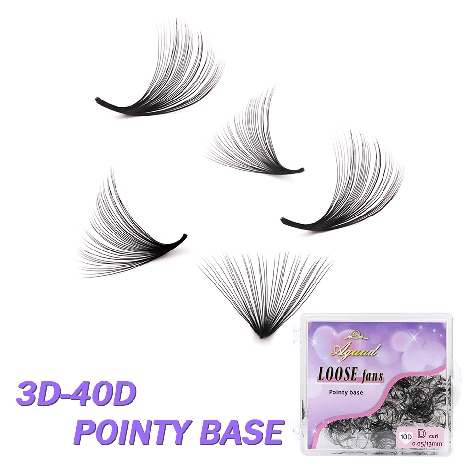 Eyelash Extension Russian Volume - AGUUD 30D 40D ClusterหลวมแฟนLash 7 มม.รัสเซียขนตาPointyฐานขนาดกลางStem