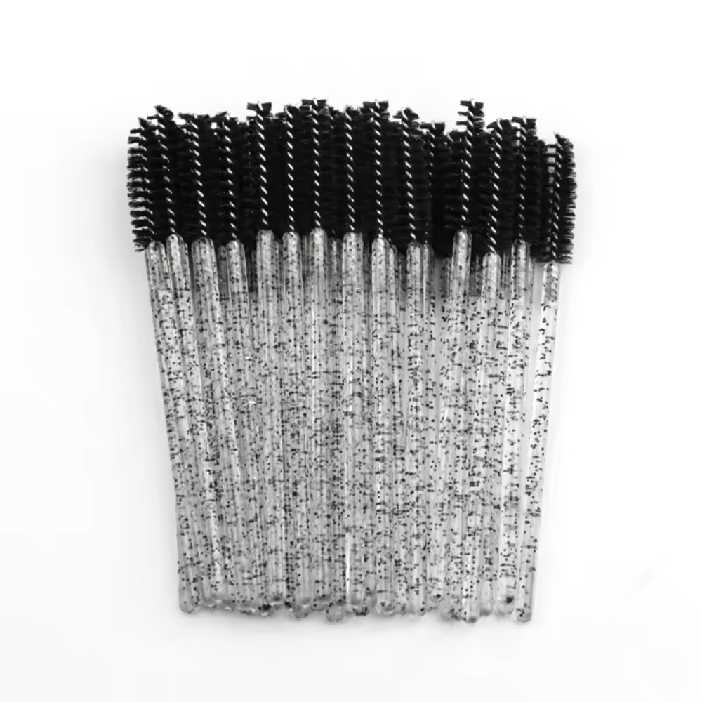 Eyelash Extension Vendor - แปรงปัดขนตาคริสตัล 50-100 ชิ้น หวีแปรงปัดขนตาแบบมืออาชีพ สำหรับต่อขนตา มาสคาร่า