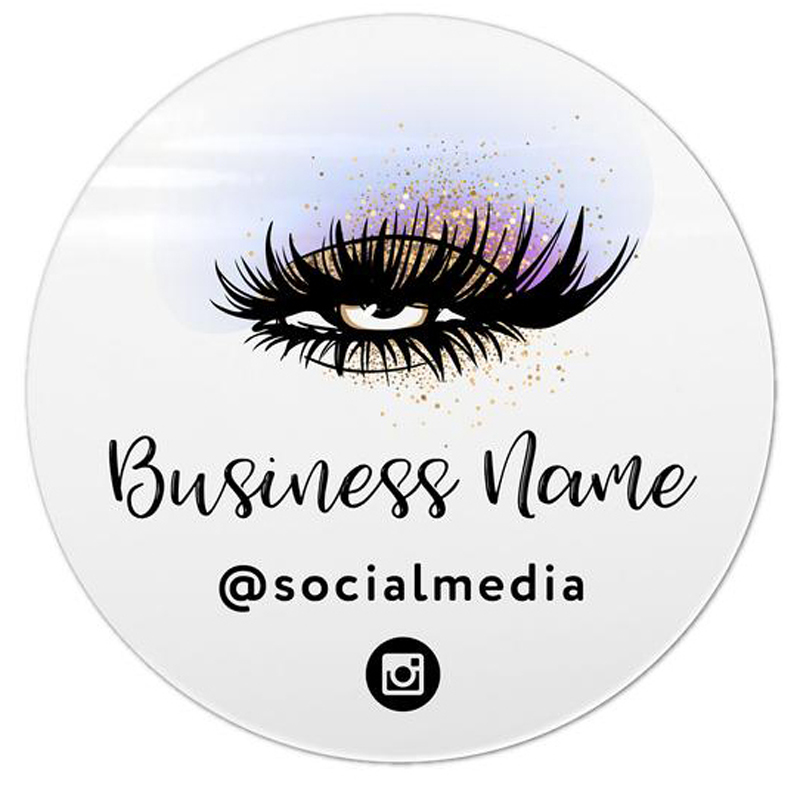 Eyelash Extension Logo Design - Eyelash Extensionการออกแบบฉลากสติกเกอร์โลโก้,ขนตาโลโก้ธุรกิจสติกเกอร์,ขนตาที่กำหนดเองโลโก้สติกเกอร์,ธุรกิจLashโลโก้Stick