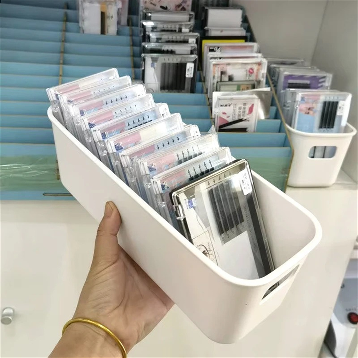 กล่องเก็บอุปกรณ์แต่งหน้าแบบมิน - Lash Extension Tweezers บทวิจารณ์และราคา