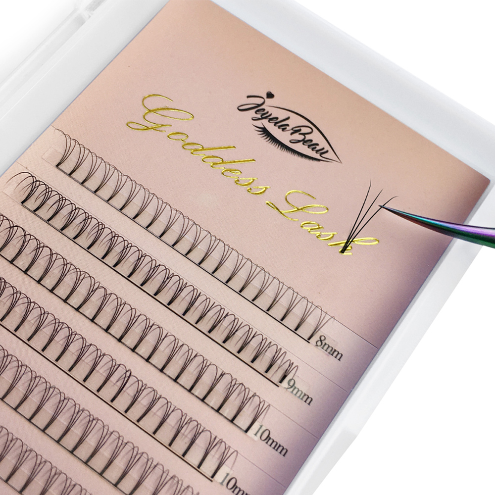 เทพธิดา 3D Premade พัดลมขนตาสั - Eyelash Extension Russian Volume บทวิจารณ์และราคา