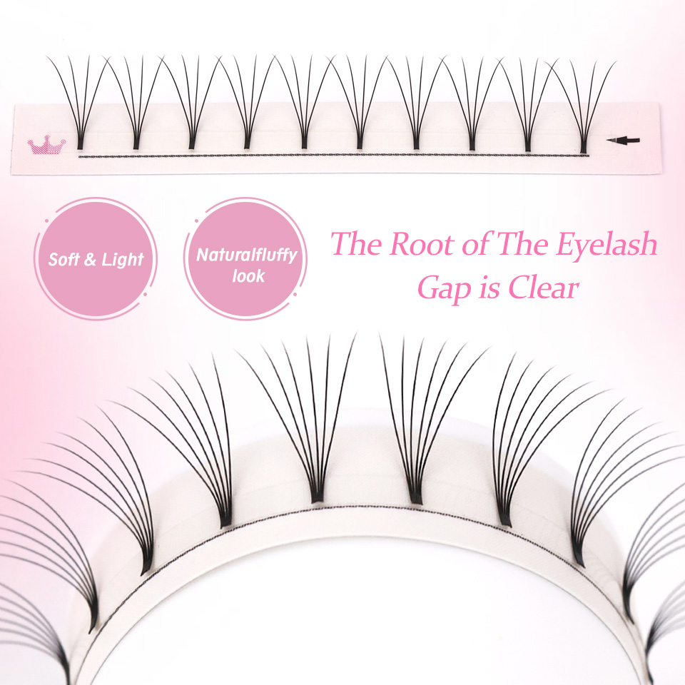 AGUUD นุ่มธรรมชาติ Premade ปริ - Eyelash Extension Russian Volume บทวิจารณ์และราคา