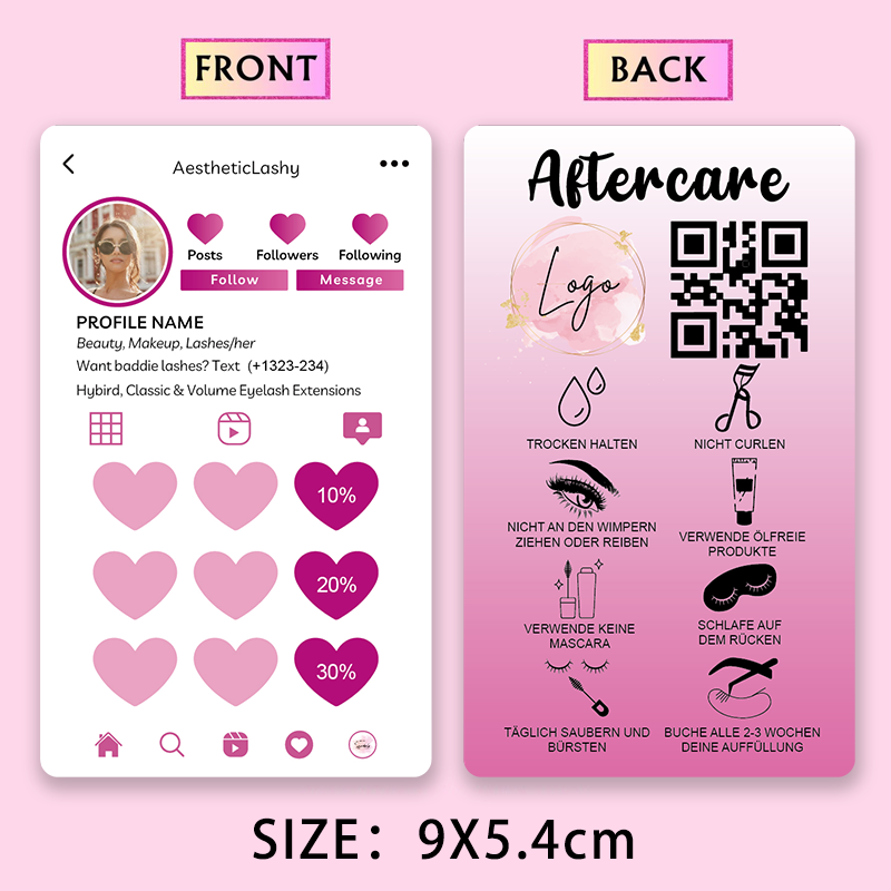 การ์ดคําแนะนําต่อขนตาแบบกําหนด - Eyelash Extension Logo Design บทวิจารณ์และราคา