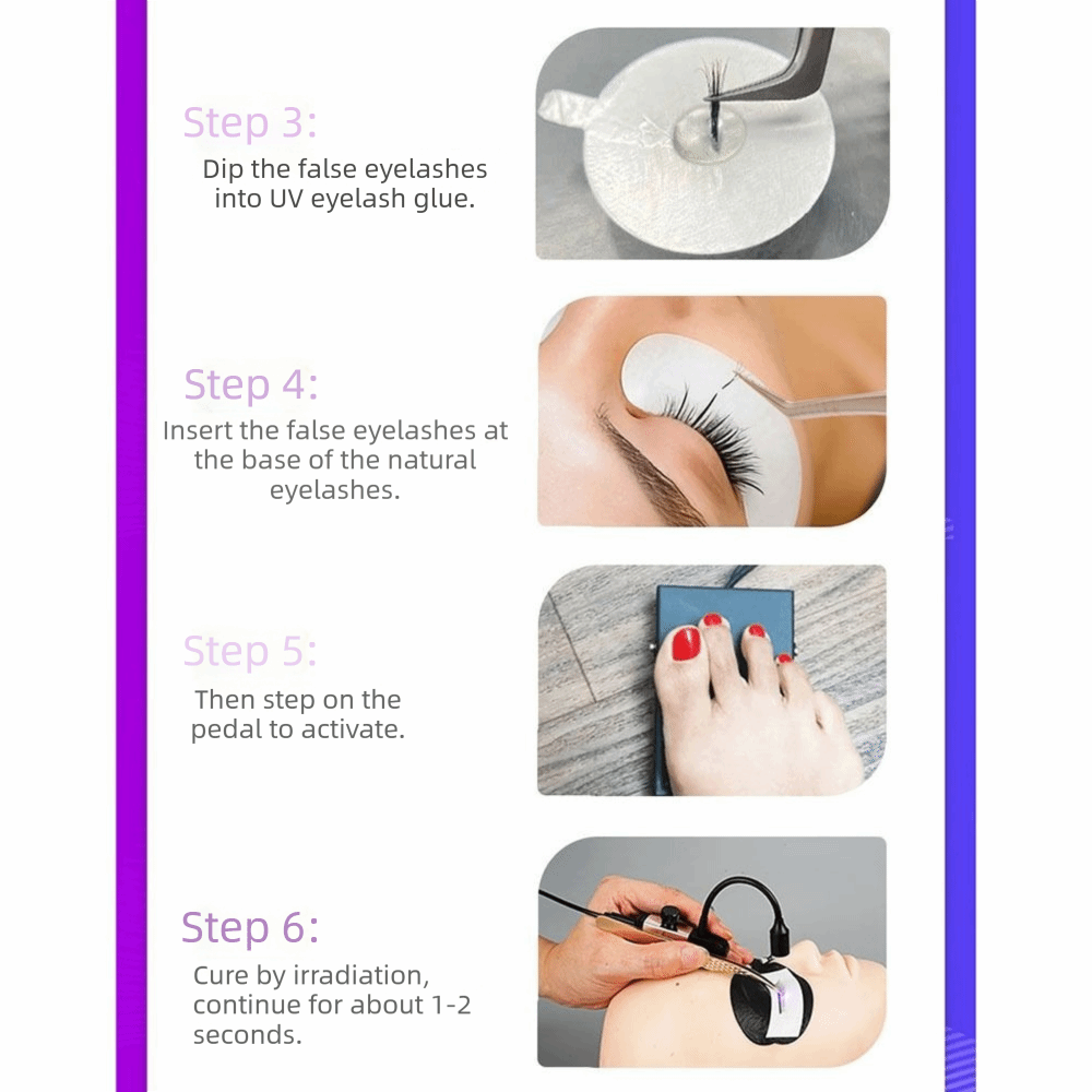 ไฟยูวีพกพาสำหรับต่อขนตา แบบมือ - Eyelash Extension Uv บทวิจารณ์และราคา