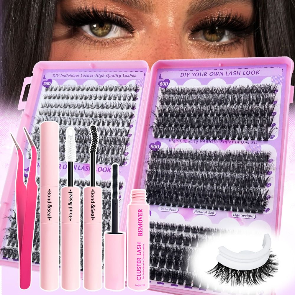 ขนตาปลอมแบบติดกาวและซีล ความยา - Eyelash Extension Look บทวิจารณ์และราคา