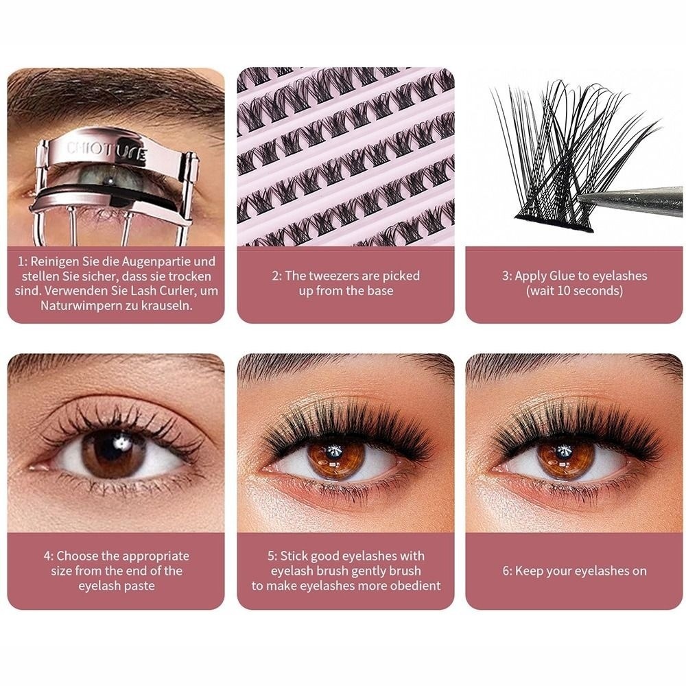 ขนตาปลอมคุณภาพสูงแบบติดกาว ดีไ - Eyelash Extension Look บทวิจารณ์และราคา