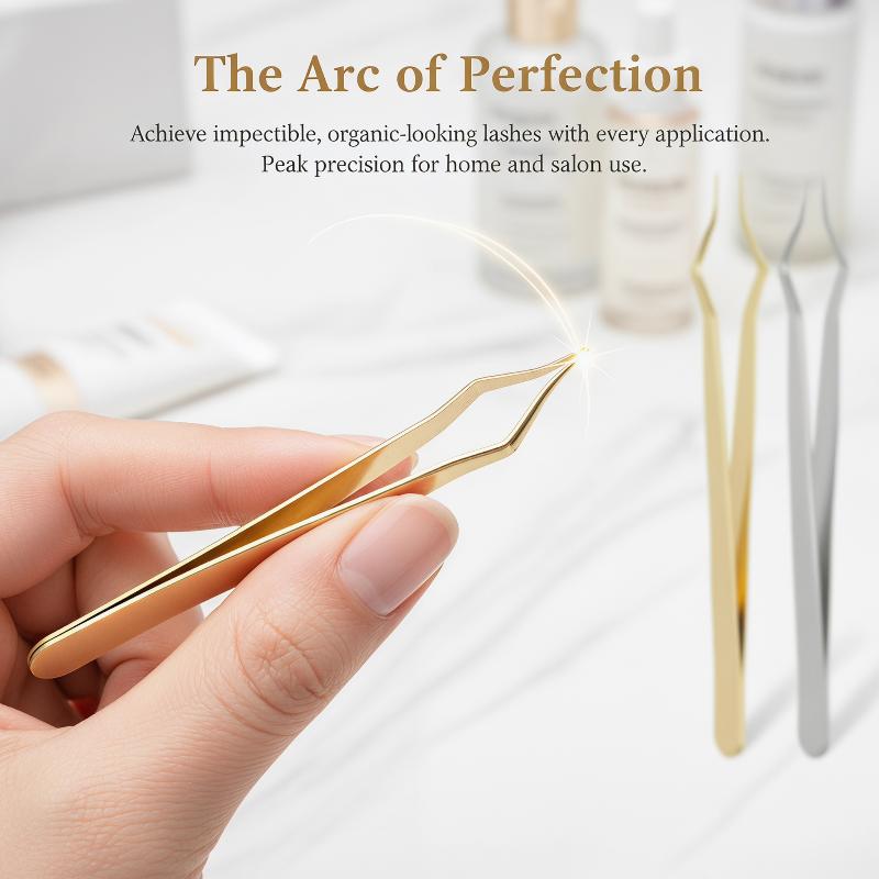 แหนบต่อขนตาสแตนเลส 1 ชุด ด้ามย - Lash Extension Tweezers บทวิจารณ์และราคา