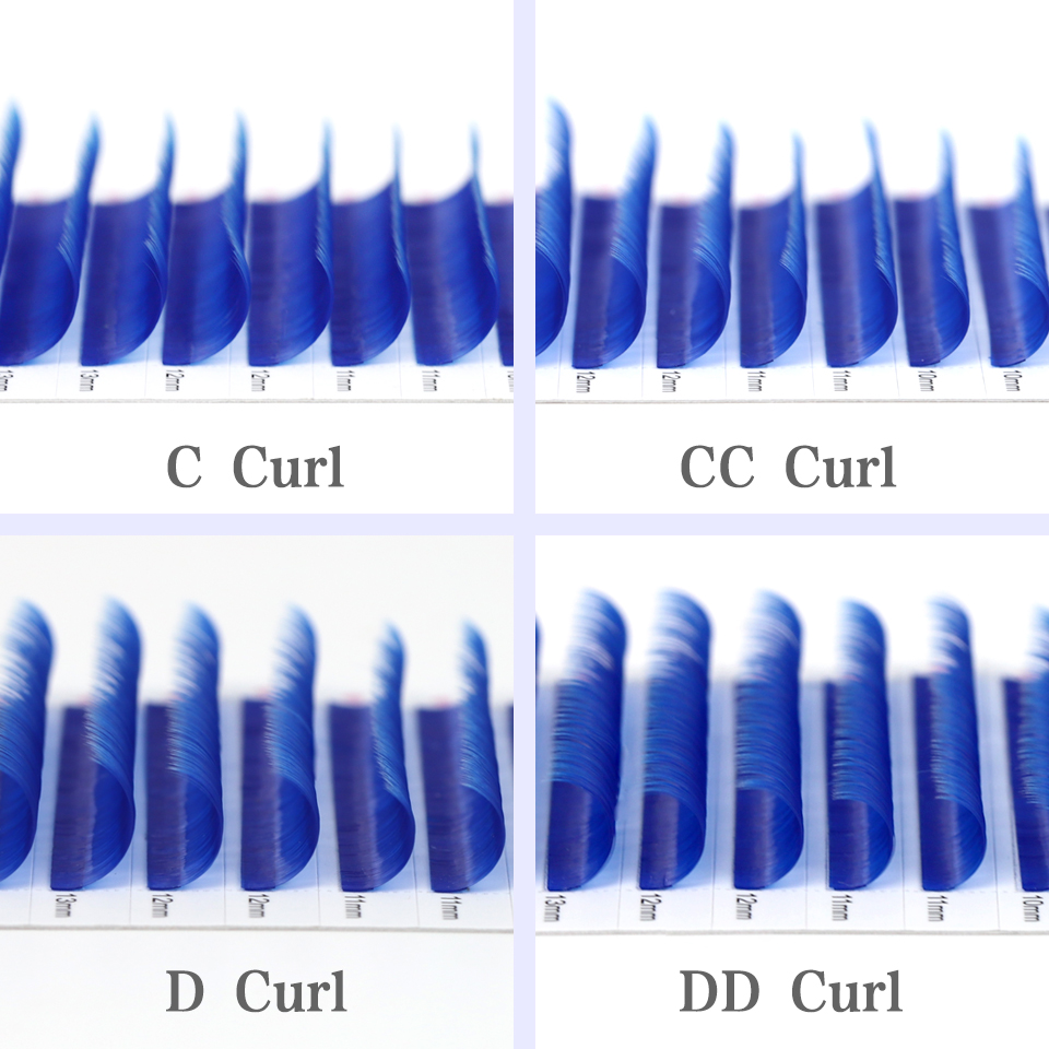 สี Lash สีม่วงสีฟ้าสีน้ําตาลสี - Eyelash Extension Uv บทวิจารณ์และราคา