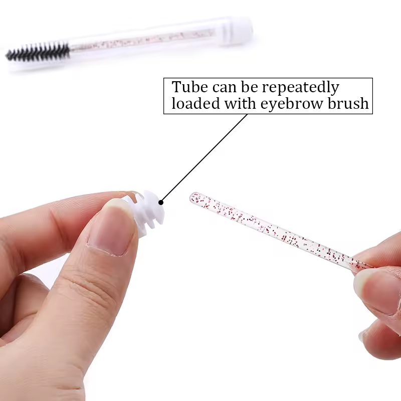 แปรงขนตาหลอดพร้อมแปรงคิ้วมาสคา - Eyelash Extension Vendor บทวิจารณ์และราคา