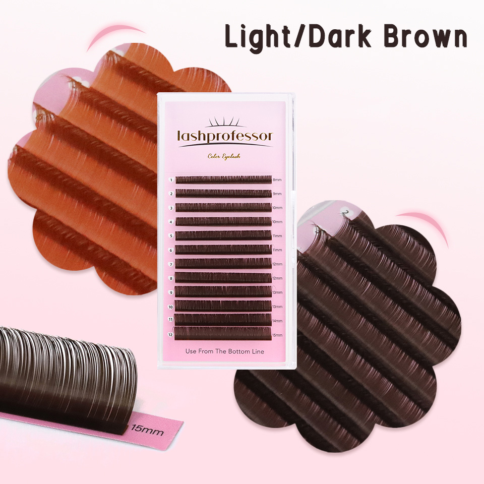 Dark Brown Eyelash Extension 0 - Eyelash Extension Russian Volume บทวิจารณ์และราคา
