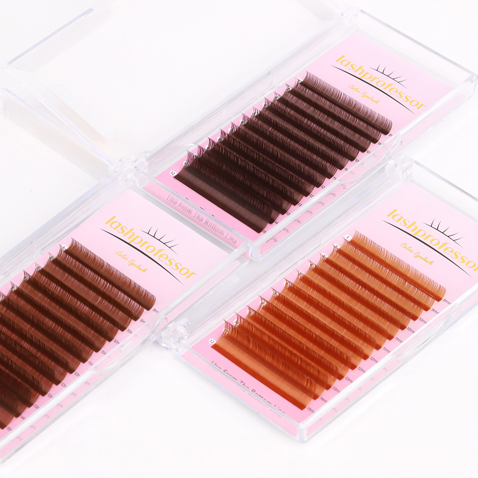 Dark Brown Eyelash Extension 0 - Eyelash Extension Russian Volume บทวิจารณ์และราคา