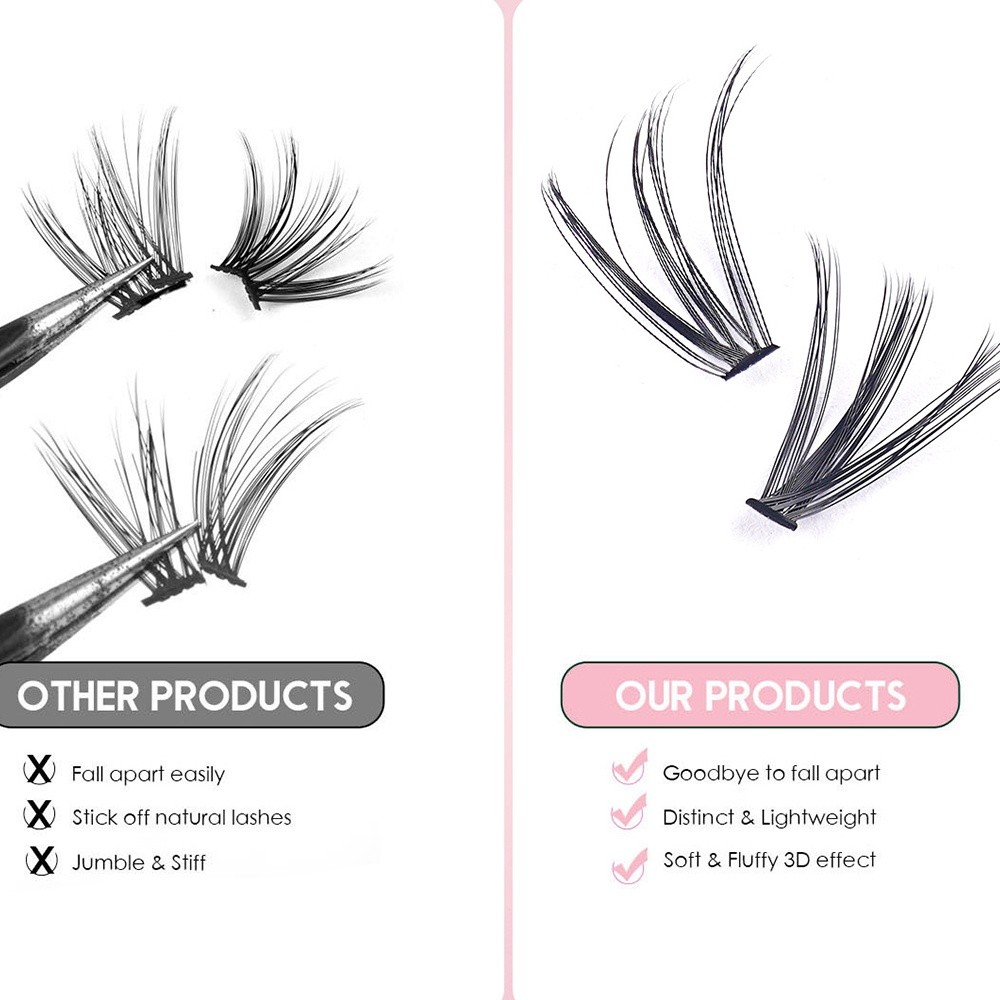 ขนตาปลอมแบบธรรมชาติ ความยาว 8- - Eyelash Extension Look บทวิจารณ์และราคา