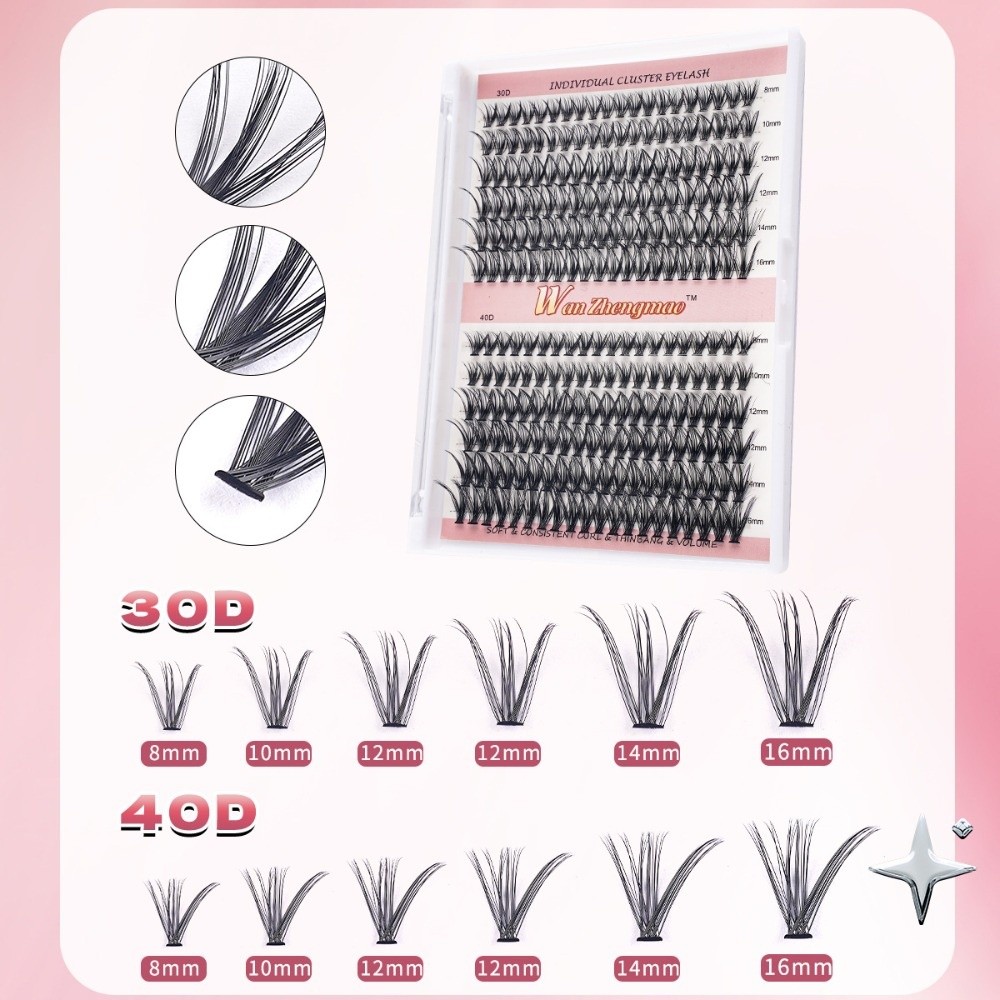 ขนตาปลอมแบบติดกาวและซีล ความยา - Eyelash Extension Look บทวิจารณ์และราคา