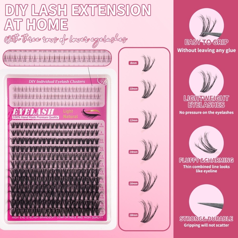 ขนตาปลอมแบบธรรมชาติ ความยาว 8- - Eyelash Extension Look บทวิจารณ์และราคา