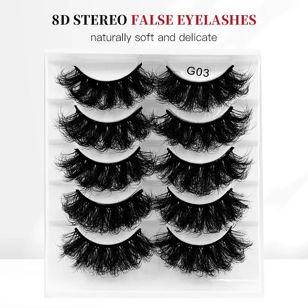 ขนตาปลอมแบบฟูฟ่อง 5 คู่ ขนตาปล - Eyelash Extension Last บทวิจารณ์และราคา