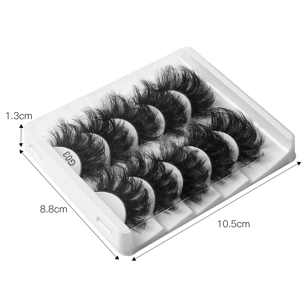 ขนตาปลอมแบบฟูฟ่อง 5 คู่ ขนตาปล - Eyelash Extension Last บทวิจารณ์และราคา