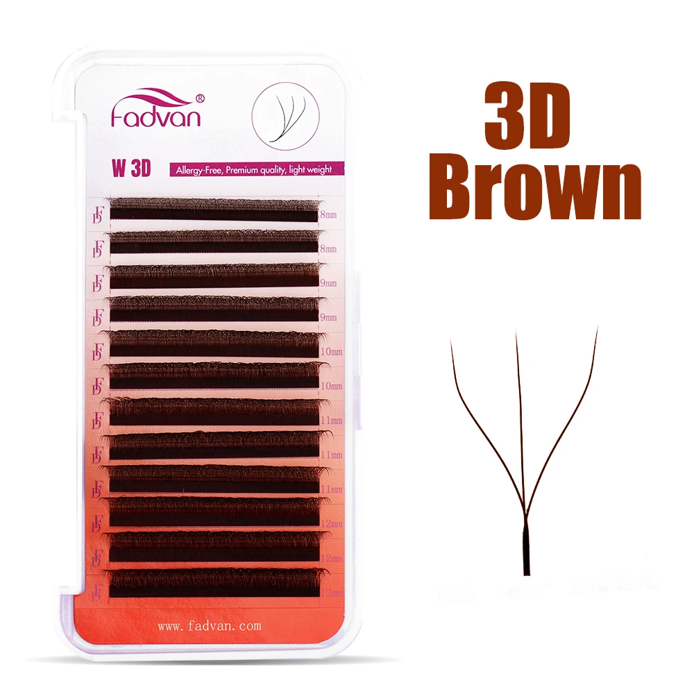FADVAN สีน้ําตาล 3D/4D W รูปร่ - Eyelash Extension Last บทวิจารณ์และราคา