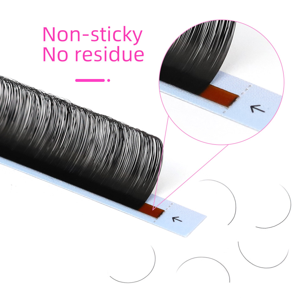 RuJade ขนตาปลอมขนตาปลอมสีดำแบบ - Eyelash Extension Russian Volume บทวิจารณ์และราคา