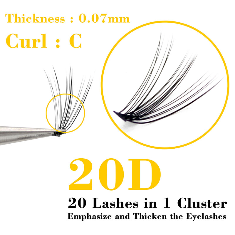 Kimcci 60 Bundles Mink Eyelash - Eyelash Extension Russian Volume บทวิจารณ์และราคา
